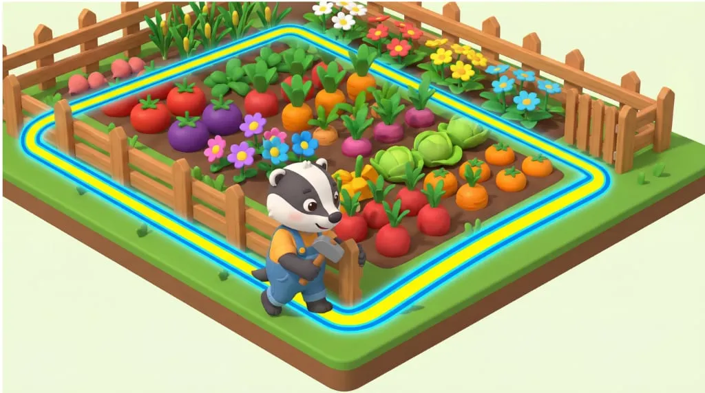 Der Flächeninhalt - Rasenfläche